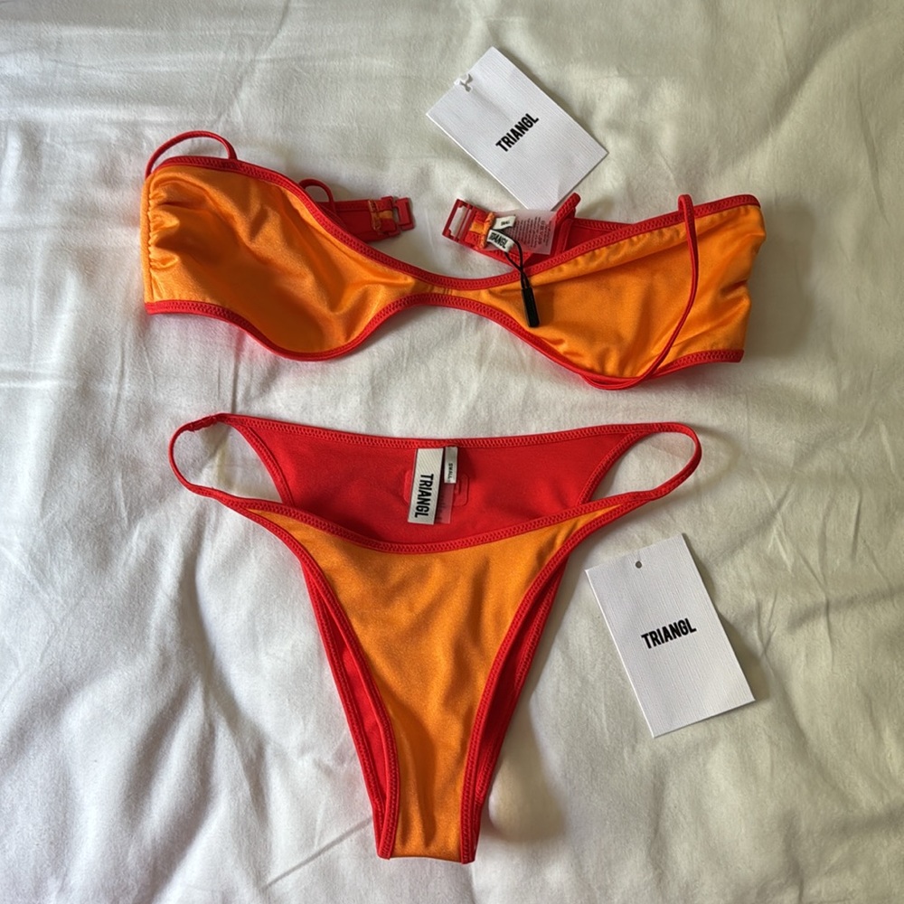 Triangl NWOT WINI PRIKA ORANGE BIKINI SET